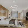 128621 3 bile zavesne led svitidlo kulate 60cm 32w