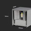 128997 3 sede fasadni led svitidlo hranate 5w ip65
