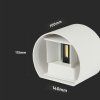 129000 2 bile fasadni led svitidlo kulate 5w ip65