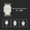 129000 3 bile fasadni led svitidlo kulate 5w ip65