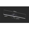 129564 5 cerne led svitidlo nad zrcadlo 10w ip65