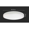 129582 5 bile prisazene led svitidlo plano kulate 295mm 24w ip44
