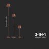 132559 4 corten led stojaci nabijeci lampa 500 1300mm 4w ip54