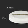 132583 7 bile led schodistove svitidlo kulate 2w ip65