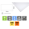 135561 bily podhledovy led panel 60 x 120cm 60w ugr projekt