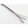 RGB-Kabel, vieradrig, rund (Durchmesser 4 x 0,5 mm²), schwarz