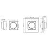 68499 1-Kanal Wandmontierter, dimmbarer Funkcontroller