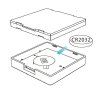 68502 2 dimled bezdratovy ovladac nastenny 2 kanalovy