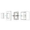 68502 4 dimled bezdratovy ovladac nastenny 2 kanalovy