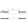127754 2 led zdroj trafo long 12v 100w ip67