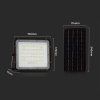 128636 7 led solarni reflektor 10w s dalkovym ovladanim