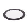 129198 1 cerny vestavny led panel kulaty 174mm 12w 24v cct