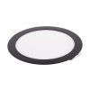129201 1 cerny vestavny led panel kulaty 225mm 18w 24v cct
