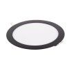 129204 1 cerny vestavny led panel kulaty 300mm 24w 24v cct