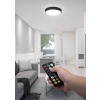 130638 cerne prisazene led svitidlo plano kulate 350mm 24w ip44 s pohybovym mw cidlem a do