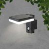 130656 1 cerne led nastenne solarni svitidlo hranate s pohybovym cidlem 5 5w ip54
