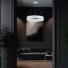 130749 1 bile zavesne led svitidlo kulate designove 50cm 25w