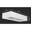 130743 2 bile led nastenne solarni svitidlo s pohybovym cidlem 6w ip65