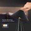 130731 4 cerna led stolni nabijeci lampa 240mm 3w