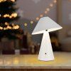 130734 1 bila led stolni nabijeci lampa 240mm 3w