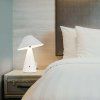 130734 2 bila led stolni nabijeci lampa 240mm 3w