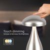 130767 4 zlata led stolni nabijeci lampa 220mm 1w