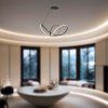 130782 2 cerne zavesne led svitidlo designove 70cm 49w stmivatelne