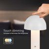 130818 4 bila led stolni nabijeci lampa 250mm 3w