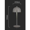 130830 3 seda led stolni nabijeci lampa 300mm 3w