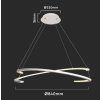 130938 3 bile zavesne led svitidlo designove 84cm 48w stmivatelne
