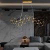 130968 2 zlate zavesne led svitidlo designove 102cm 28w