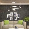 130989 2 bile zavesne led svitidlo designove 116cm 48w stmivatelne