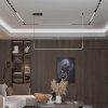 131046 2 cerne zavesne led svitidlo designove 90 5cm 12w