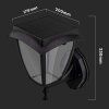 131061 6 cerne led nastenne solarni svitidlo 2w ip65