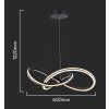131416 2 cerne zavesne led svitidlo designove 60cm 40w cct