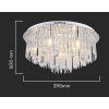 131434 2 chromove kristalove stropni svitidlo 29cm pro zarovku 9x e14