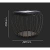 131437 2 cerna led zahradni solarni lampa 1w ip44