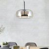 131449 1 cerne zavesne led svitidlo s jantarovym stinidlem 33cm 6w
