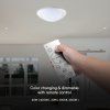 131443 3 bile led stropni svitidlo kulate 450mm 20 40w cct s do