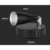 131554 5 cerne led bodove svitidlo 4 5w