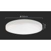 131797 4 bile prisazene led svitidlo plano kulate 350mm 36w ip44 premium