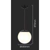 131818 3 cerno opalovy zavesny lustr pro zarovku e27 ip44