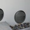 132586 6 cerne led schodistove svitidlo kulate 2w ip65