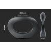 132598 6 cerne led nastenne svitidlo ovalne designove 9w