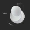 132595 10 bile led nastenne svitidlo nastavitelne designove 5w