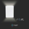 132604 5 bile fasadni led svitidlo obdelnikove 4w ip65