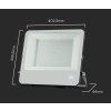 133467 3 cerny led reflektor 200w premium s 1m kabelem