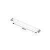 134493 5 bile led svitidlo pod kuchynskou linku batten light 60cm 20w