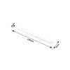 134505 3 bile led svitidlo pod kuchynskou linku drop light 120cm 40w ip65