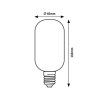 136779 2 led zarovka filament t45 4w e27